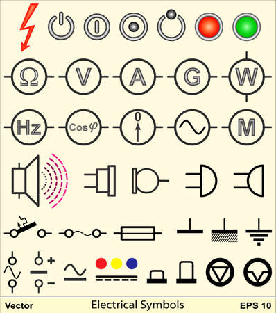 Electrical Symbolsのイラスト素材
