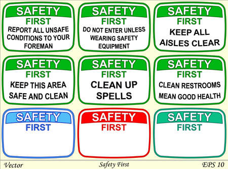 Safety Firstのイラスト素材