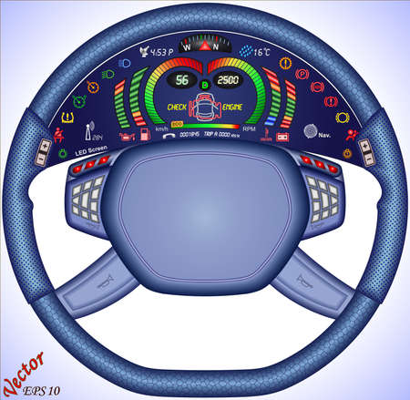 Digital Car Dashboardのイラスト素材