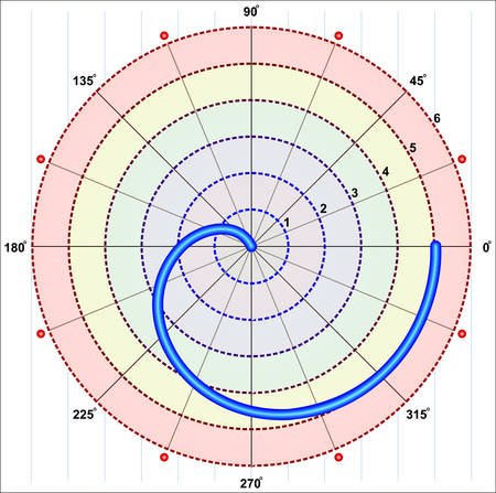 Regular Poly spiral (Geometry)のイラスト素材