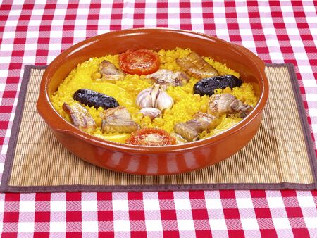 Arroz al Horno Oven cooked riceの写真素材