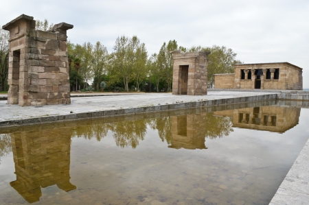 the temple was donated to spain for help in the preservation of cultural values ââ- the nubian temples, which could be flooded with aswan reservoir in egypt  Itの写真素材