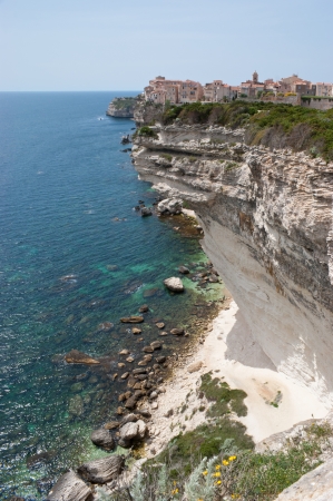 there are many picturesque views in the city of Bonifacio, Corsicaの写真素材