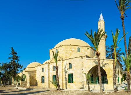 Hala Sultan Tekke complex in Larnaca, Cyprus.の写真素材
