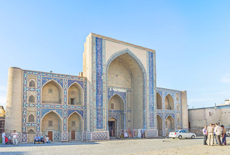 Ulughbek Madrassah is the part of Kosh Madrassah complex in Bukhara.のeditorial素材