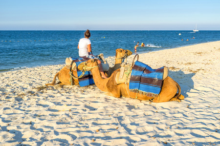 Tunisian resorts are the paradise for tourists, Al Kantaoui.の写真素材