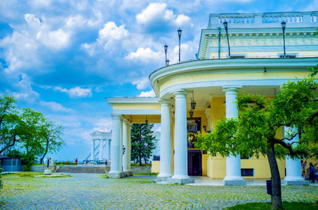 ODESSA, UKRAINE - MAY 17, 2015: The Vorontsov's Palace is the former residence of the governor-general of the Odessa region, on May 17 in Odessa.のeditorial素材