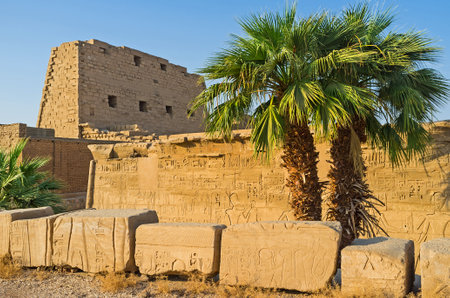 The Karnak Temple is the perfect place to discover the history of ancient Egypt, Luxor.のeditorial素材