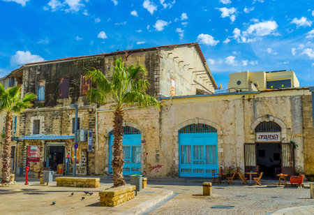 TEL AVIV, ISRAEL - February 25, 2016: The port town of Jaffa is famous among the tourists for its scenic cityscapes, tasty cousine and unique flea markets, on February 25 in Tel Aviv.のeditorial素材