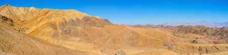 The desert Eilat mountains are popular tourist place with the scenic landscape and unusual color, Israel.のeditorial素材