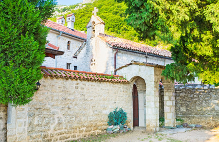 The medieval Duljevo Monastery, located in Kuljace village, not far from Sveti Stefan resort,...