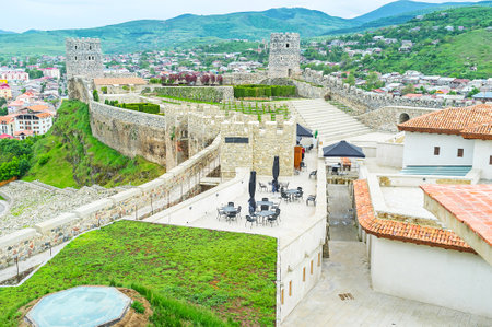 The renovated Rabati fortress include different attractions for tourists, here locate cafes,...