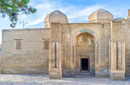 The former Magoki-Attari mosque is one of the oldest buildings in town, nowadays here locates the Carpet Museum, Bukhara, Uzbekistan.のeditorial素材
