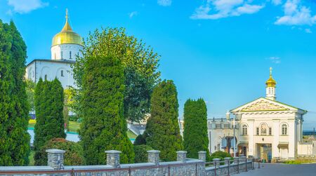 POCHAYIV, UKRAINE - AUGUST 30, 2017: Pochaev Lavra is one of the most revered monasteries in...