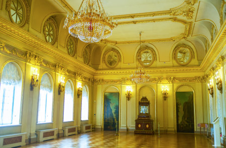 SAINT PETERSBURG, RUSSIA - APRIL 26, 2015: Menshikov Palace was a residence of first Governor of the...