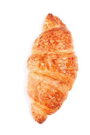 Fresh croissant or baking isolated on whiteの写真素材