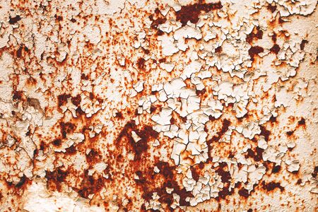 Texture of rusty with drip on steel wall backgroundの写真素材