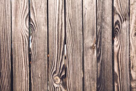 Light Brown wood plank wall texture の写真素材