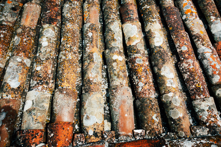 Old slate from the roofの写真素材