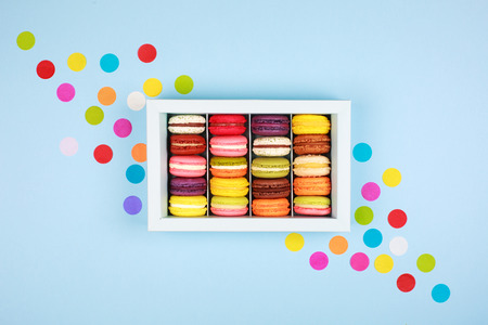 Box of macaronsの写真素材