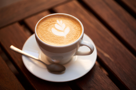 Cup of cappuccinoの写真素材