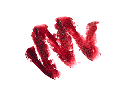 red textured lipstick strokeの写真素材
