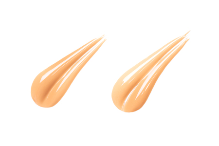 Two smears of foundationの写真素材