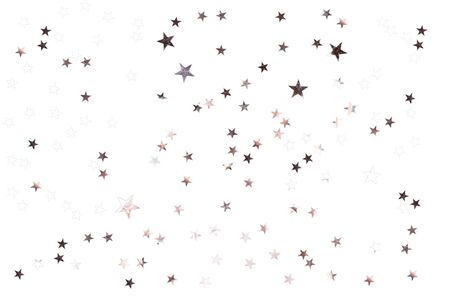Silver stars on isolated white background. Perfect star overlay.の写真素材