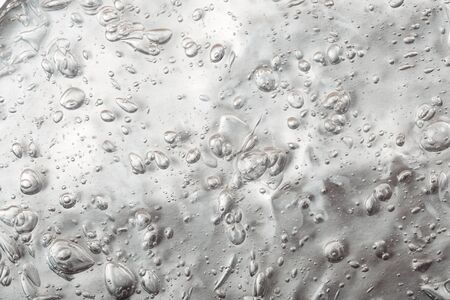 Texture of hyaluronic acid with oxygen bubbles.の写真素材
