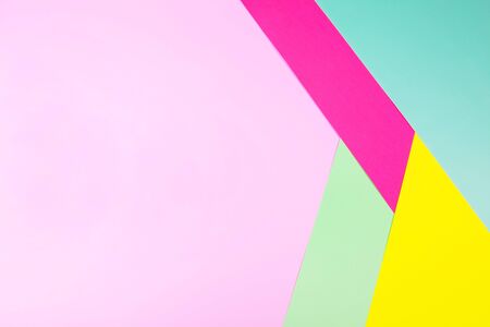 Abstract different multicolored neon backgrounds with place for text. Top view.の写真素材
