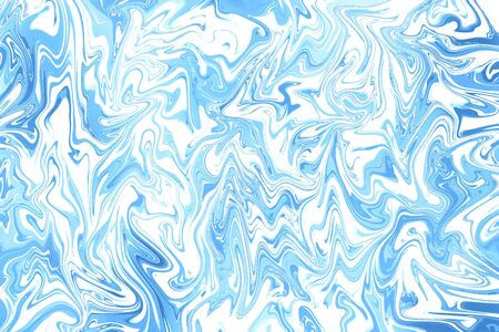 Abstract blue fluid art background. Digital art.の写真素材