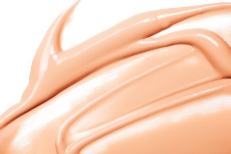 Liquid Foundation Stroke isolaten on white background.の写真素材