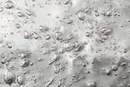 Texture of hyaluronic acid with oxygen bubbles.の写真素材