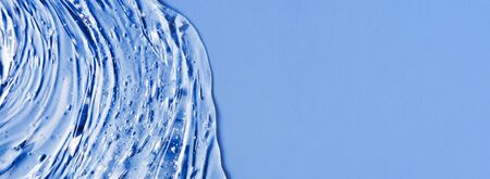Antibacterial gel background. Virus protection or cosmetics concept.の写真素材
