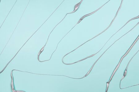 Abstract blue background with metallic silver lines. Perfect backdrop for your text.の写真素材