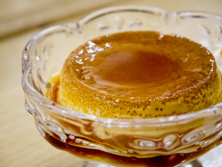 Bangkok Thailand  Oct 4 2014 : pudding cake in glass