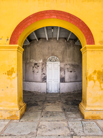 Ayutthaya Thailand  Oct  23 2014 : Arch of monument in Bang PaIn Royal Palaceのeditorial素材