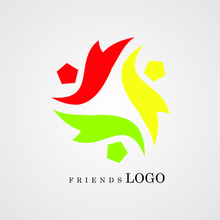 friends logo unicのイラスト素材