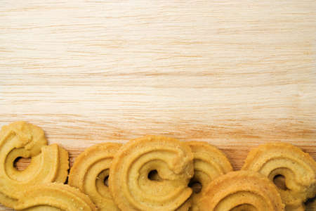 cookies on wooden background