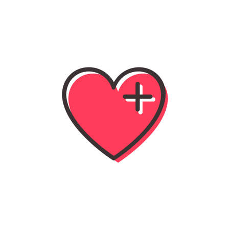blood transfusion flat outline icon on transparent backgroundのイラスト素材