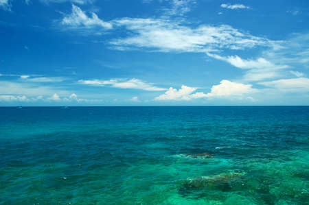 Tropical sea and blue sky.の写真素材