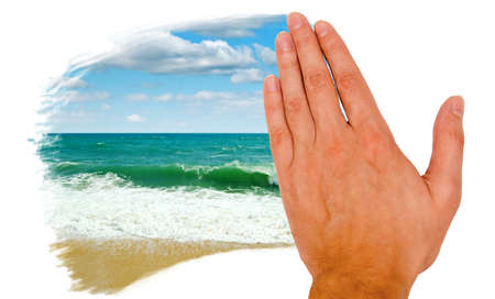 Concept of nature and man.の写真素材