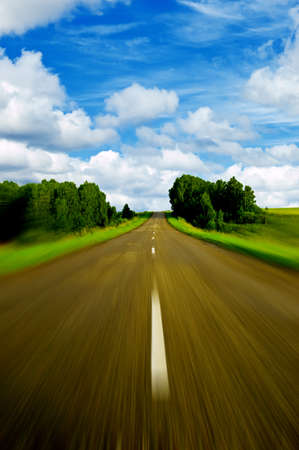 Hi speed road. Motion scene.の写真素材