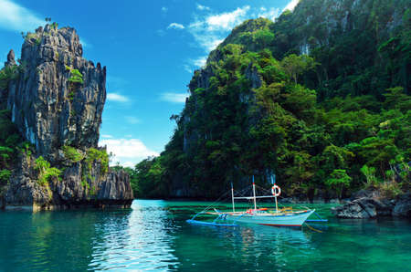 Magnificent tropical sea. Philippines. El Nido.の写真素材