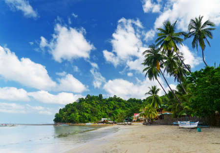 Paradise beach. Sea and sky.の写真素材