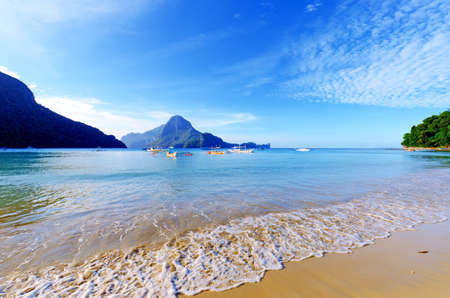 Paradise beach. Sea and sky.の写真素材