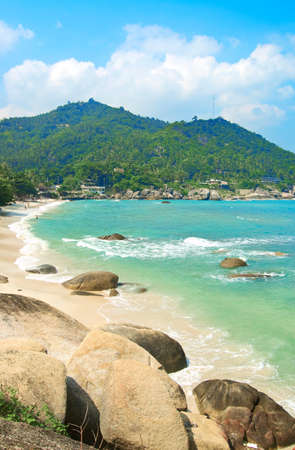 Beautiful tropical beach. Sunny day.の写真素材