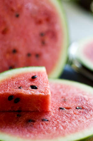 Red watermelon. Shallow DOF.の写真素材