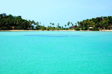 sea and sky in tropical islandの写真素材