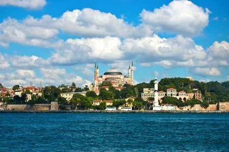 cityscape of istanbul in summerの写真素材